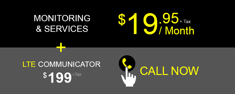 Illustration of price for monitoring an existing alarm system