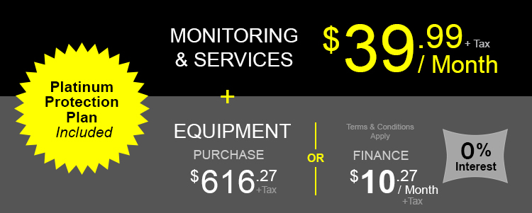 Pricing illustration for smart security package